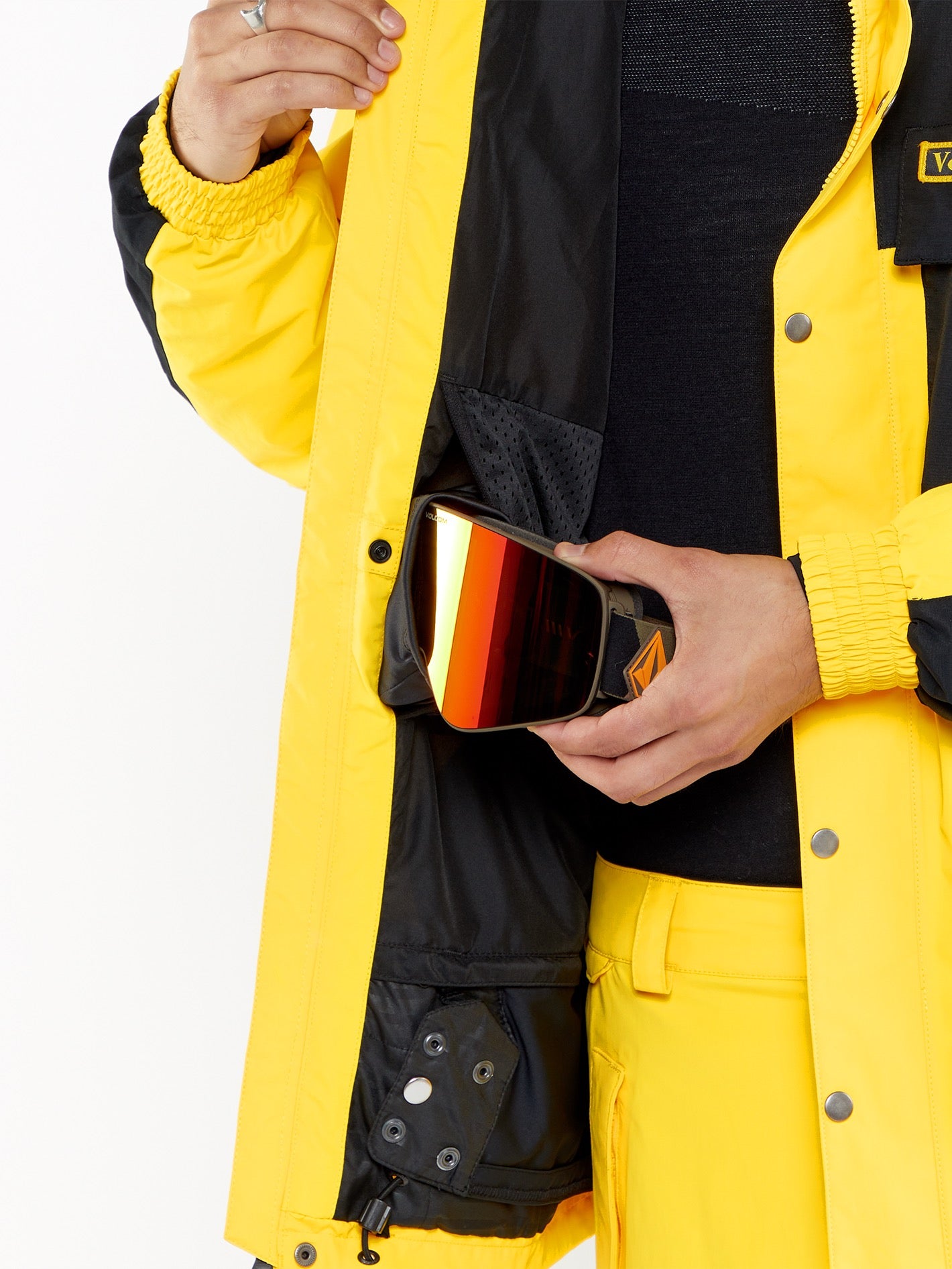 ウェア W Face Long Jacket (soul yellow) L Longo Gore-Tex Jacket - BRIGHT YELLOW - Men - Volcom EU – Volcom