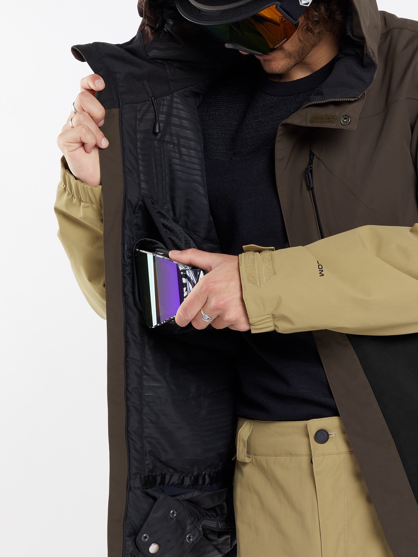 L Gore-Tex Jacket - BROWN - Men - Volcom EU – Volcom Europe