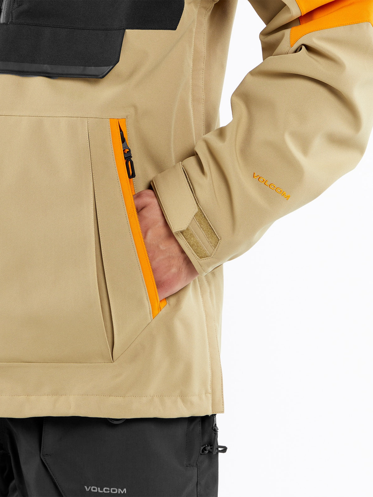 Volcom brighton pullover jacket caramel best sale
