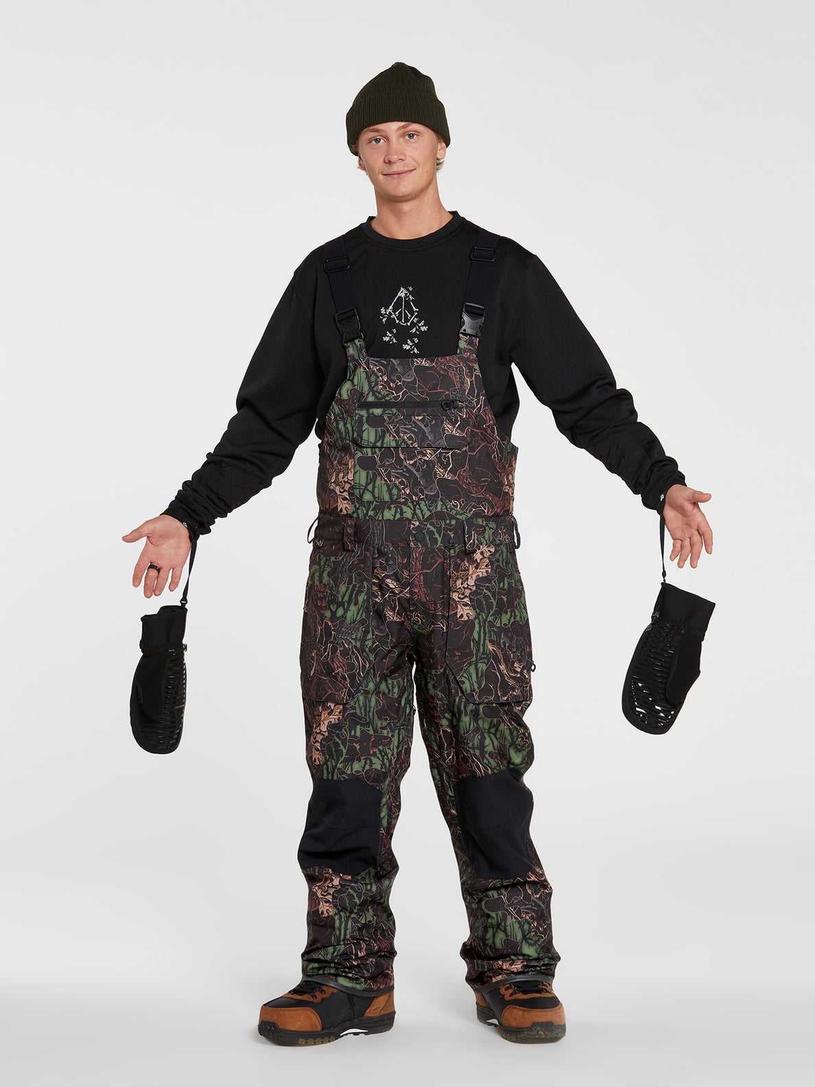 Volcom roan bib top camo