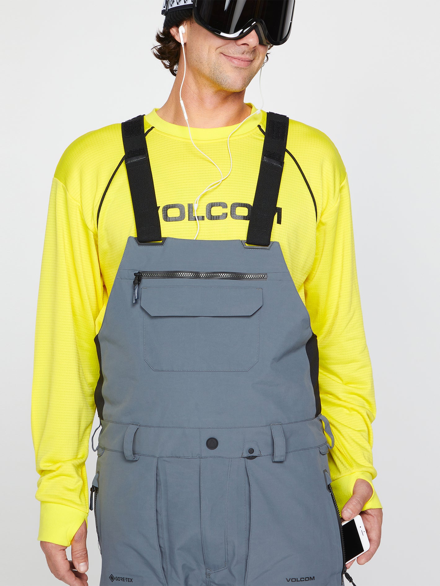 Rain Gore-Tex Bib Overall - Dark Grey | Volcom Europe