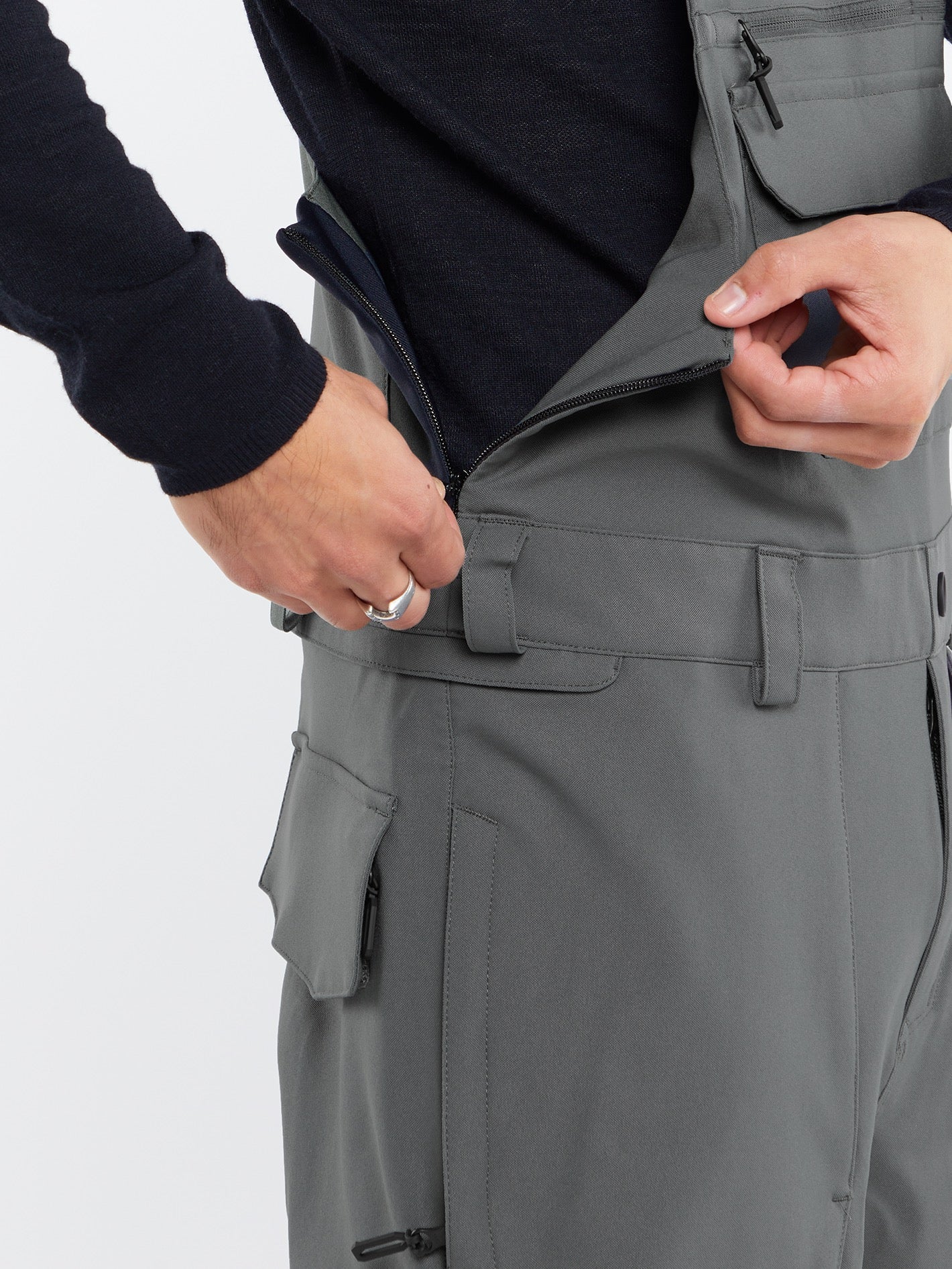 Roan Bib Overall - DARK GREY - Men - Volcom EU – Volcom Europe