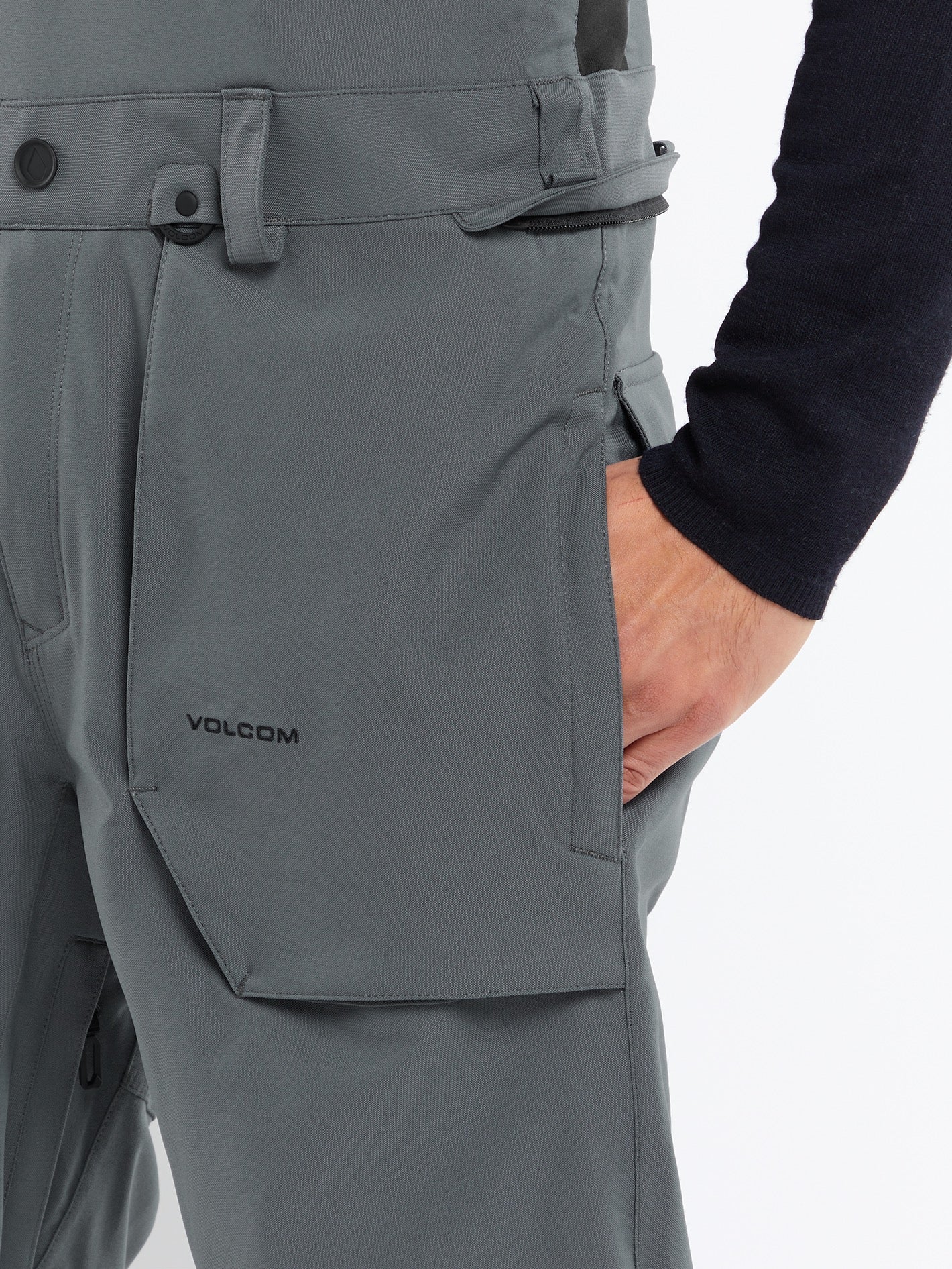 Roan Bib Overall - DARK GREY - Men - Volcom EU – Volcom Europe