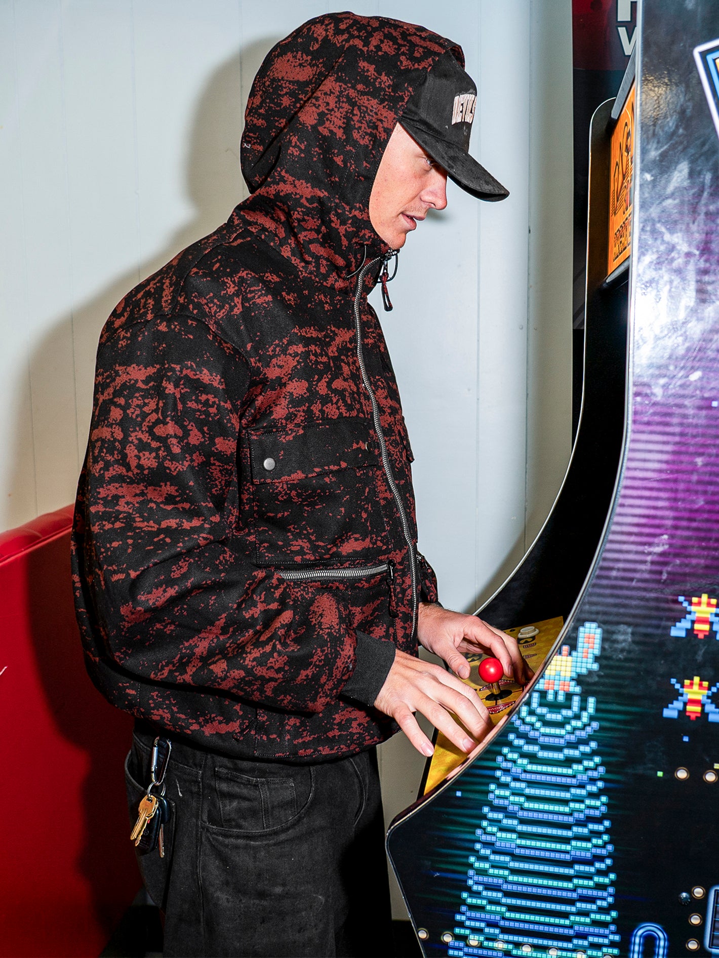 Dustbox Jacket - MAROON CAMO - Men - Volcom EU – Volcom Europe