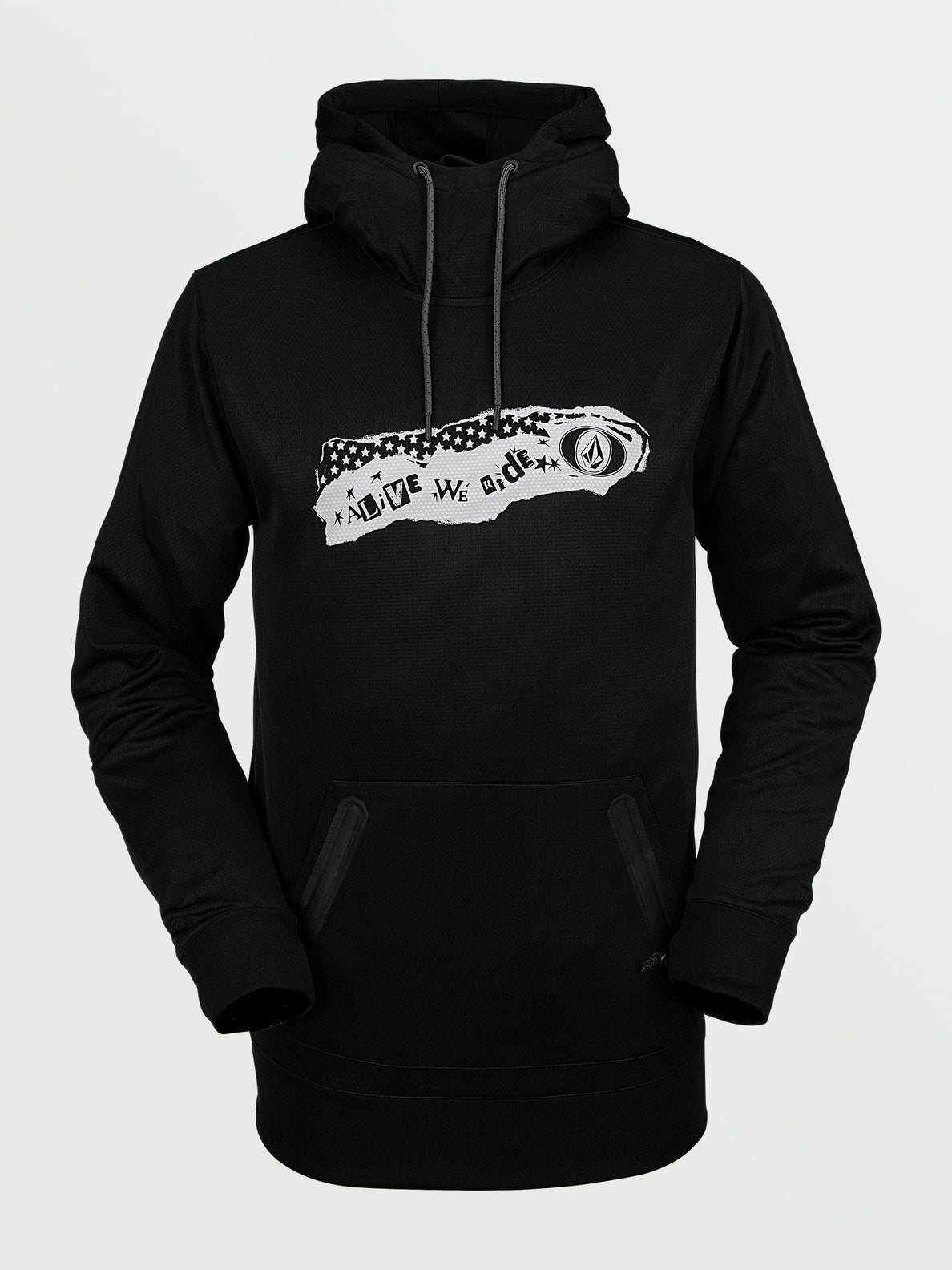 LET IT STORM HOODED FLEECE (G4152102_BLK) [F]