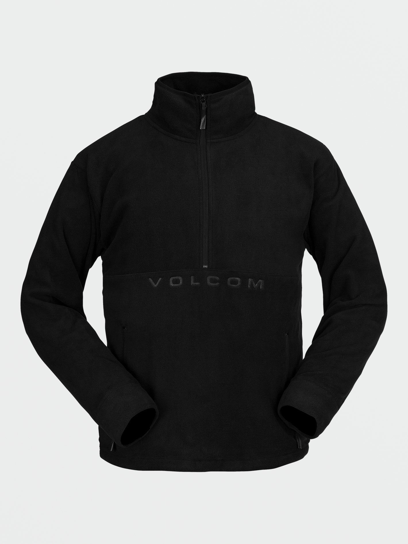 V Science Fleece 1 2 Zip Sweatshirt Black Volcom Europe