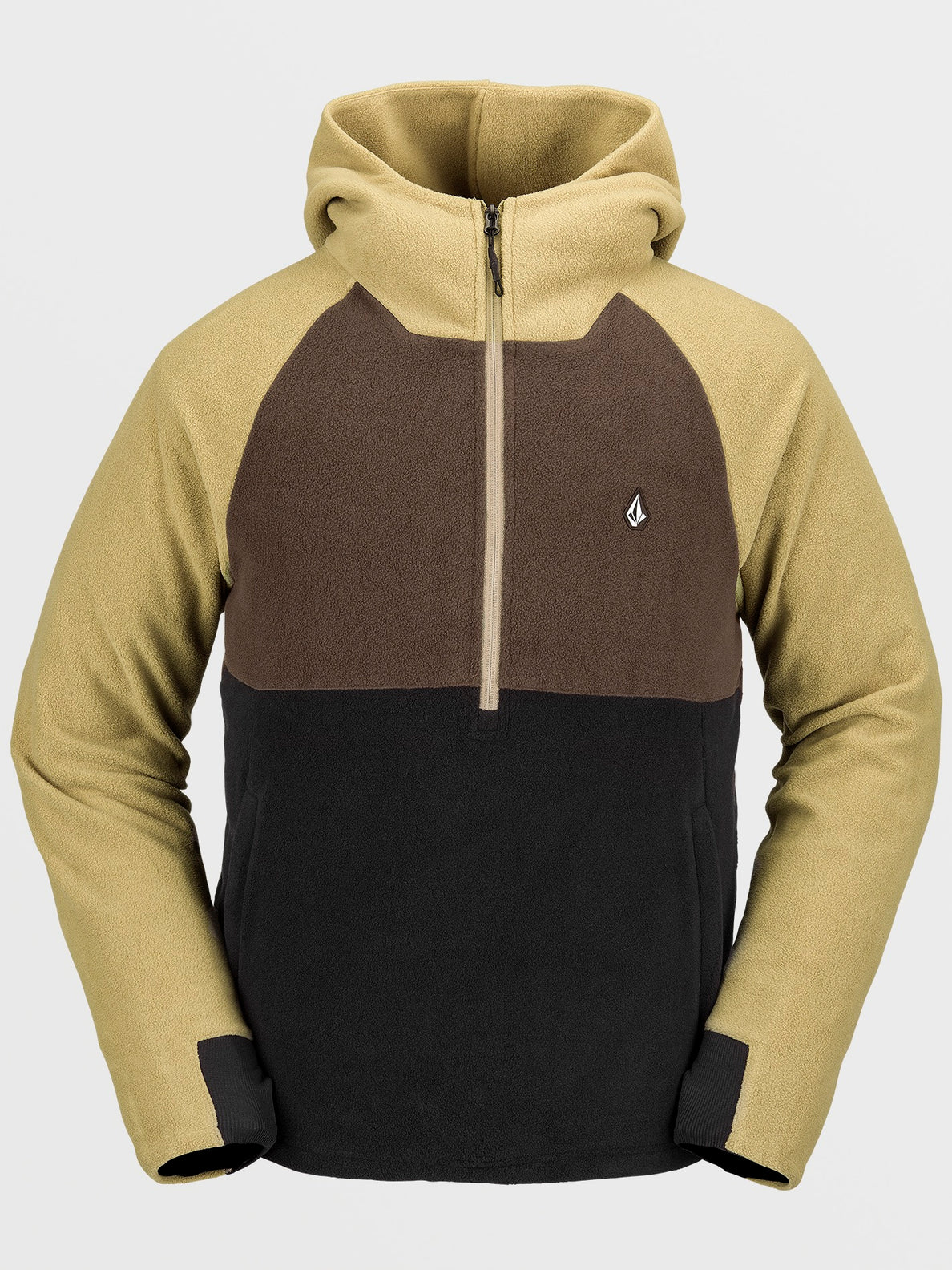 Polar Half-zipped Hoodie - DARK KHAKI (G4152401_DKA) [F]