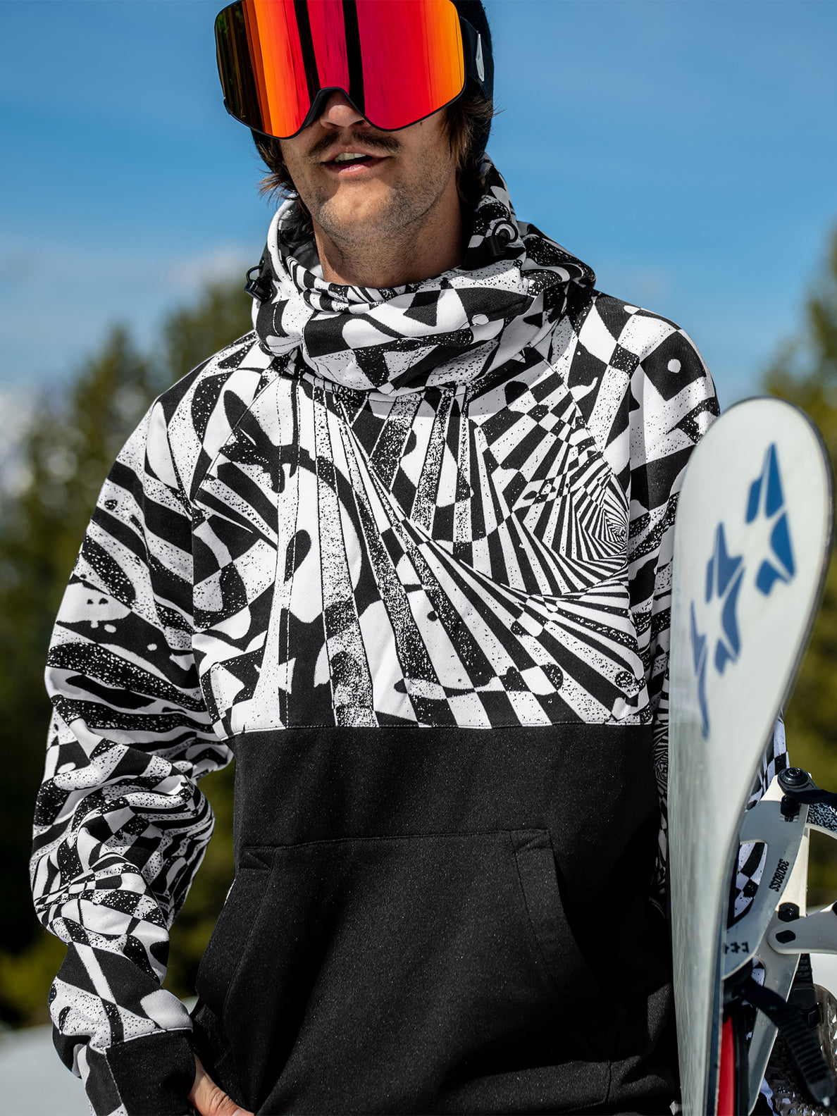 Hydro Riding Hoodie BLACK WHITE Men Volcom EU Volcom Europe