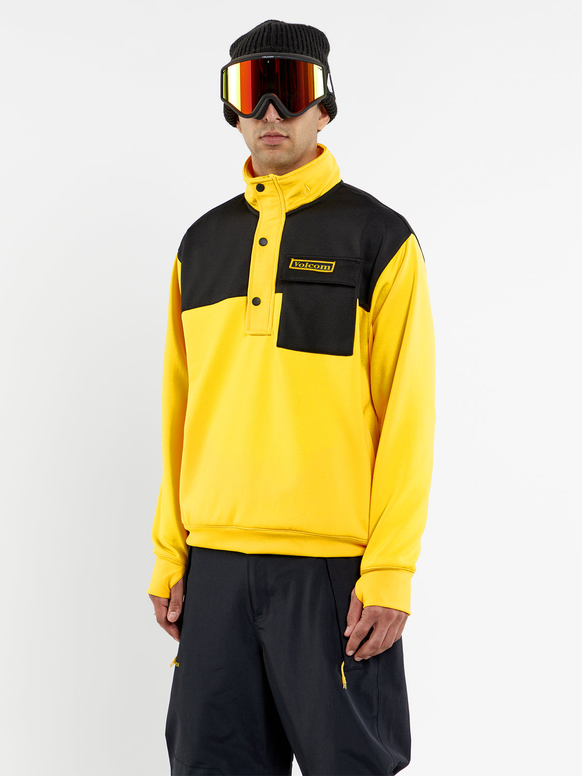 Bright yellow sales sweatshirt