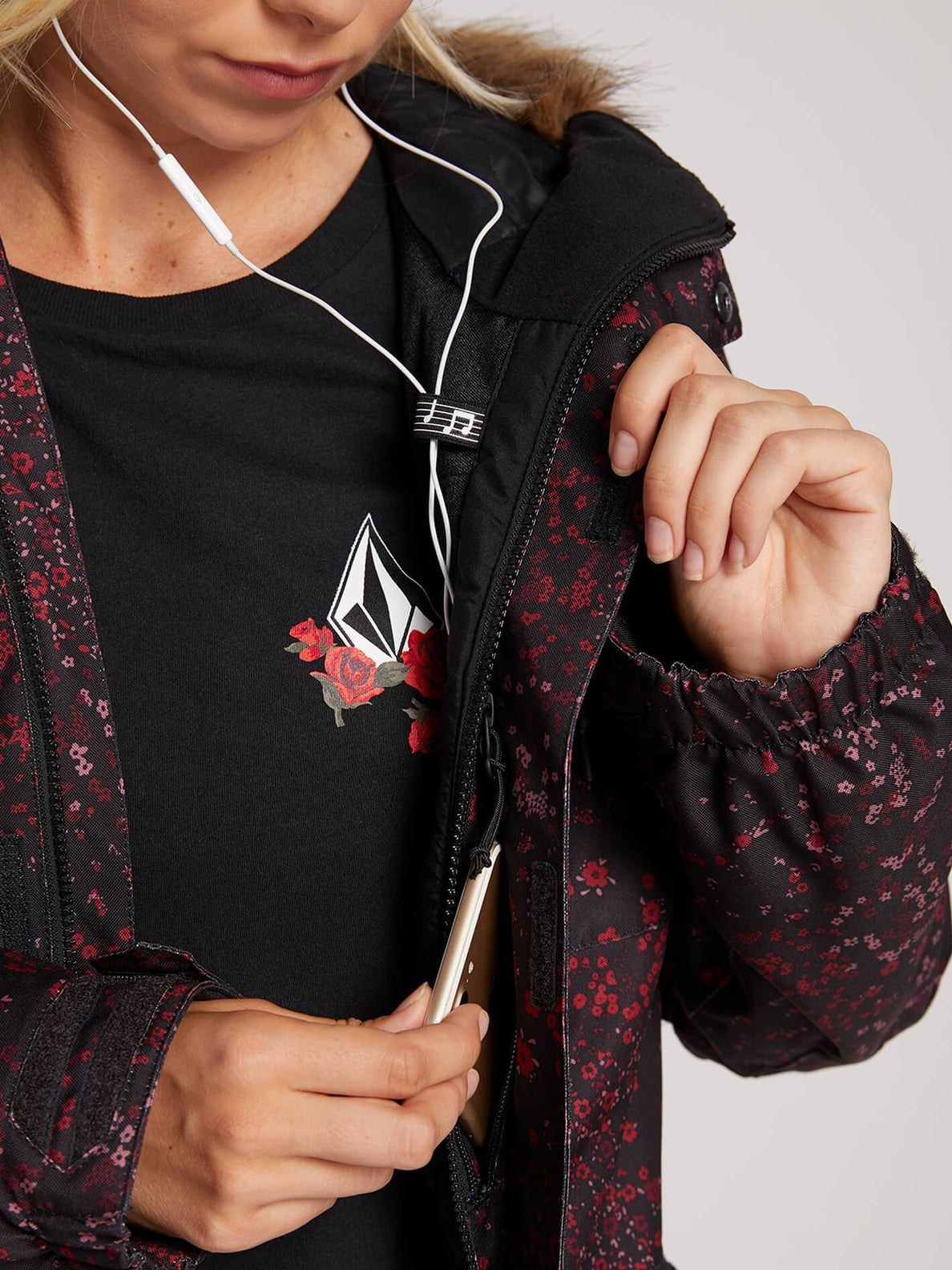Volcom floral jacket discount