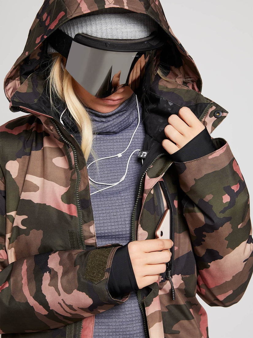 Womens Eva Insulated Gore-Tex Jacket - Black | Volcom Europe 