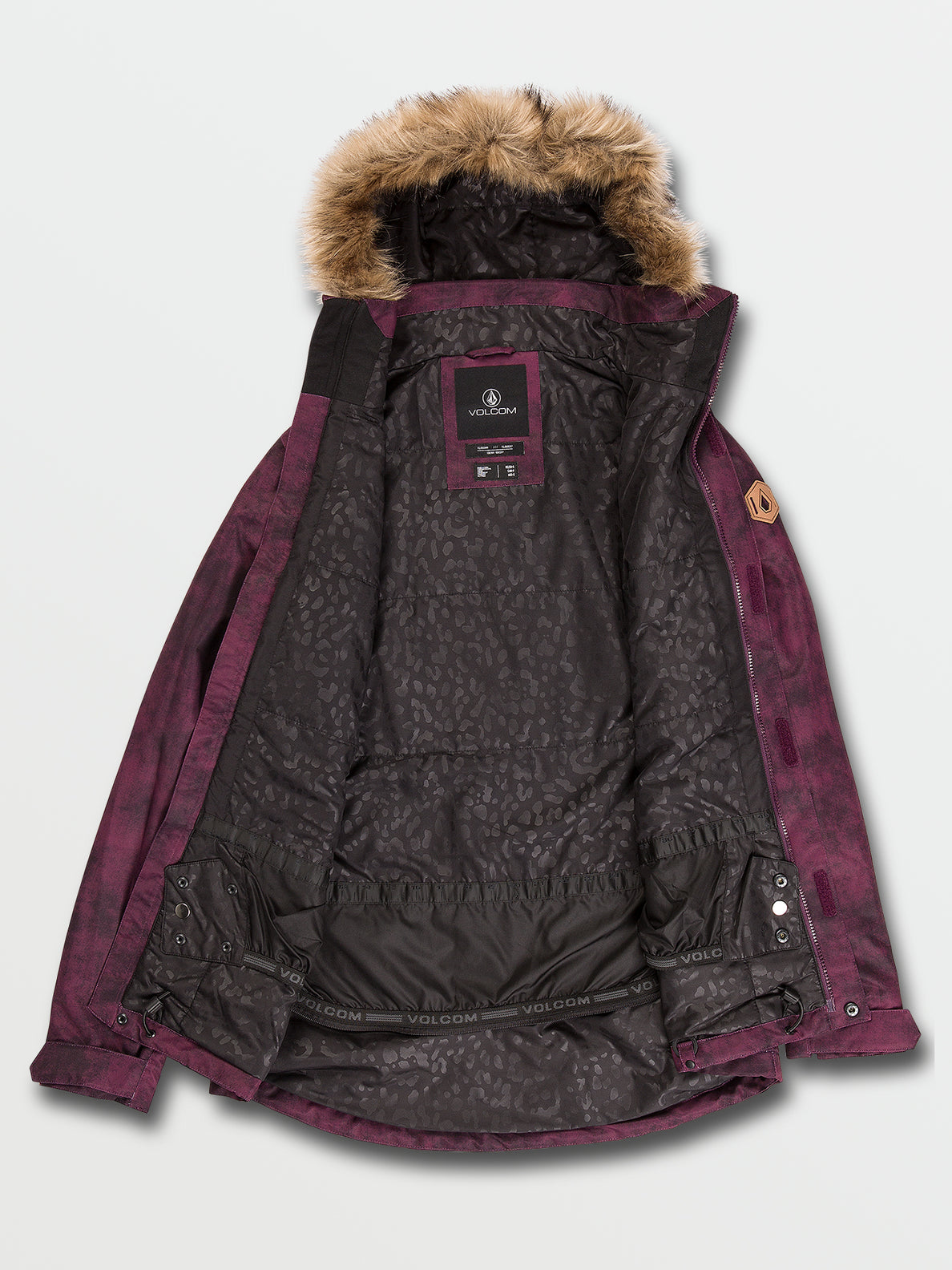 Fawn Insulated Jacket ACID MERLOT Volcom Europe