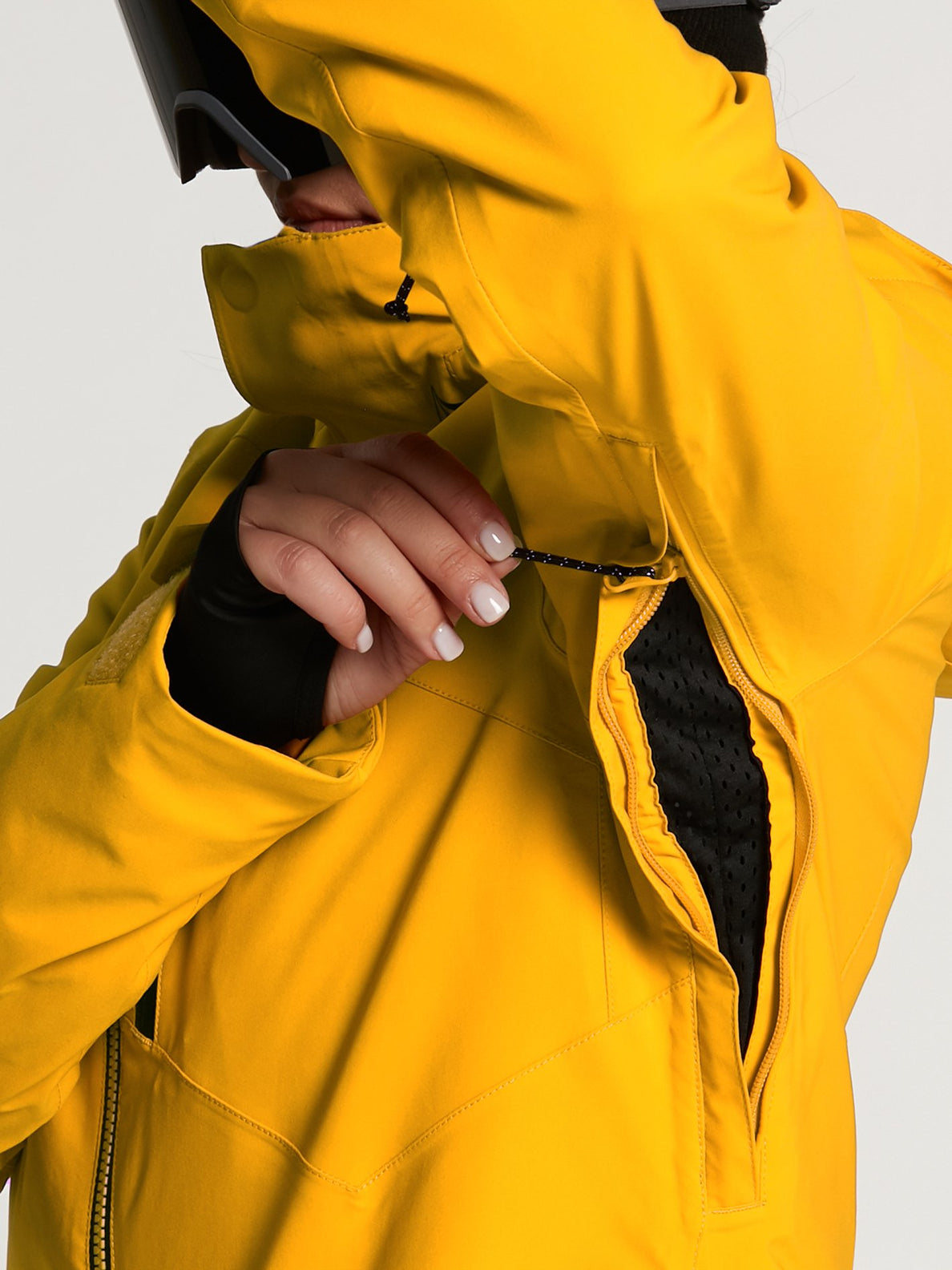 Yellow gore discount tex jacket