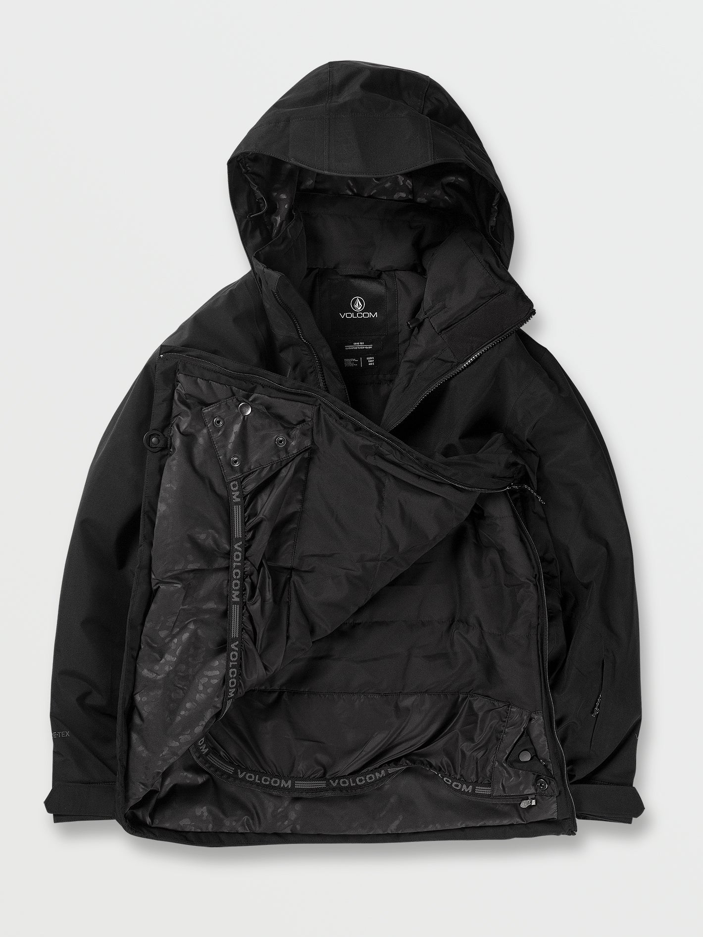 Fern Insulated Gore-Tex Pullover Jacket - Black | Volcom Europe