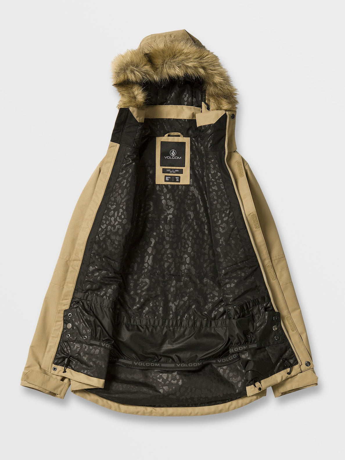 Volcom shadow insulated jacket outlet military