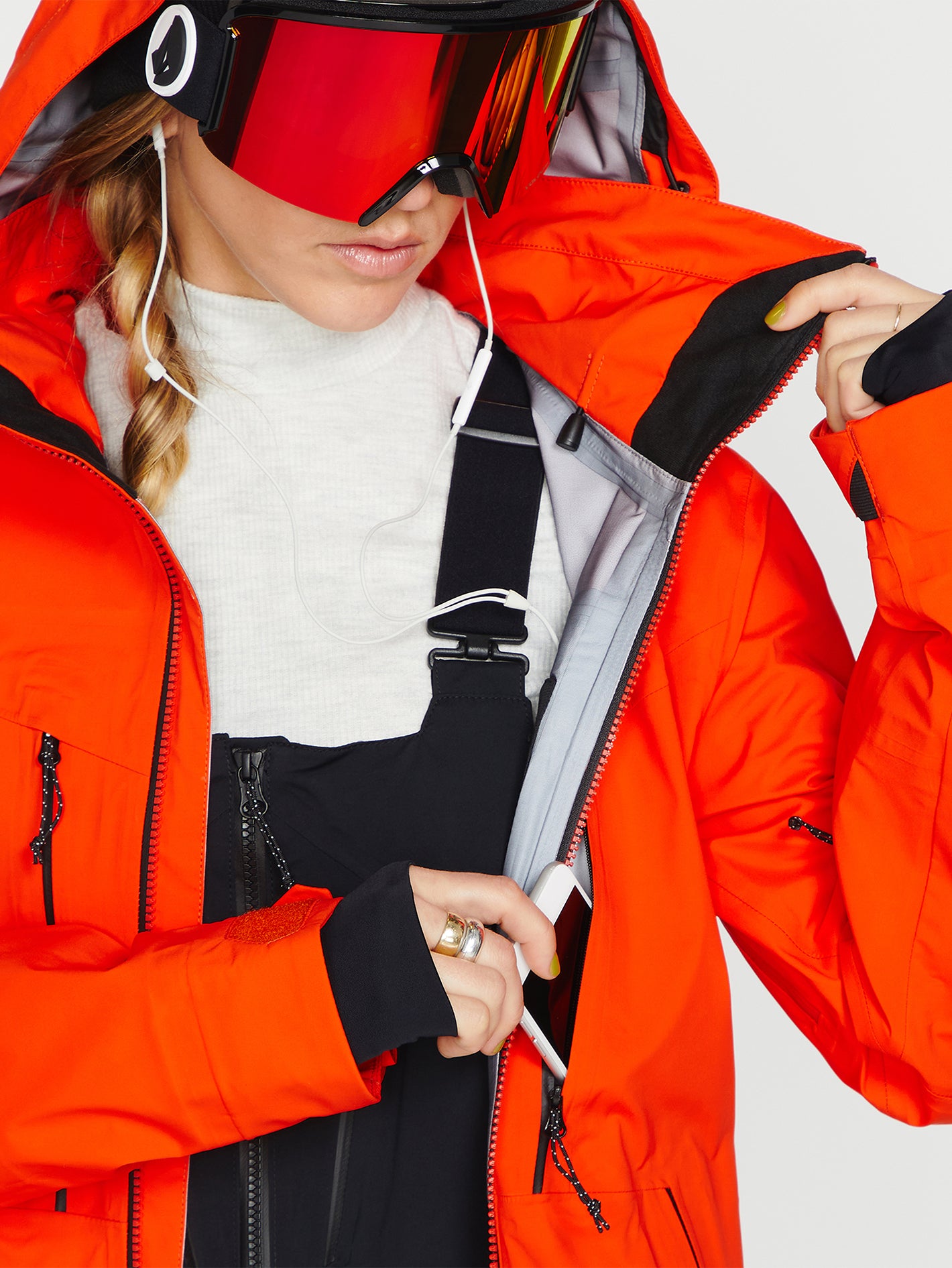 Vs 3L Stretch Gore-Tex Jacket - Orange Shock | Volcom Europe