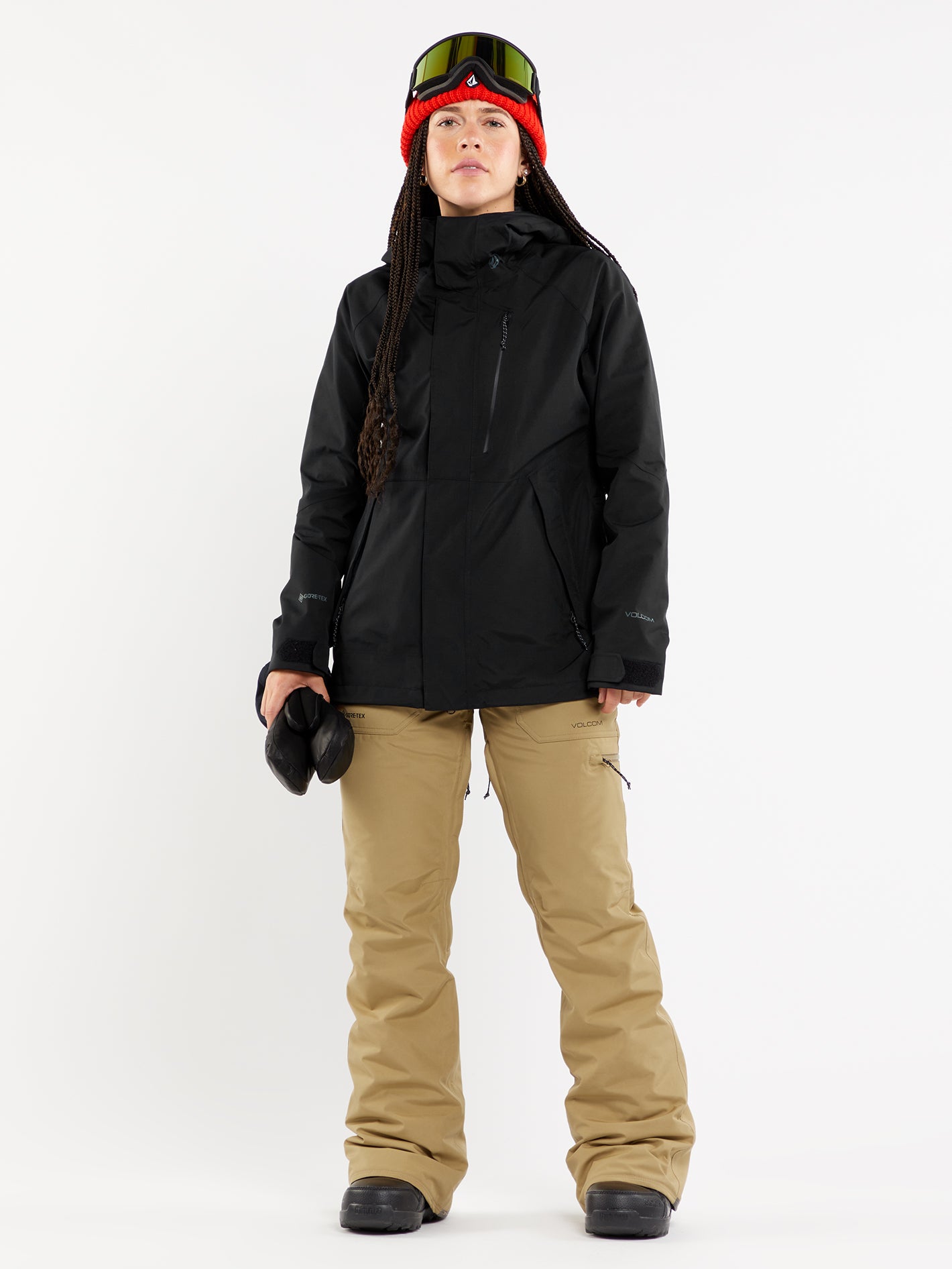 Knox Insulated Gore-Tex Trousers - DARK KHAKI - Women - Volcom EU