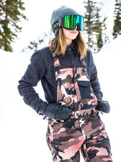 Womens Swift Bib Overall - Faded Army