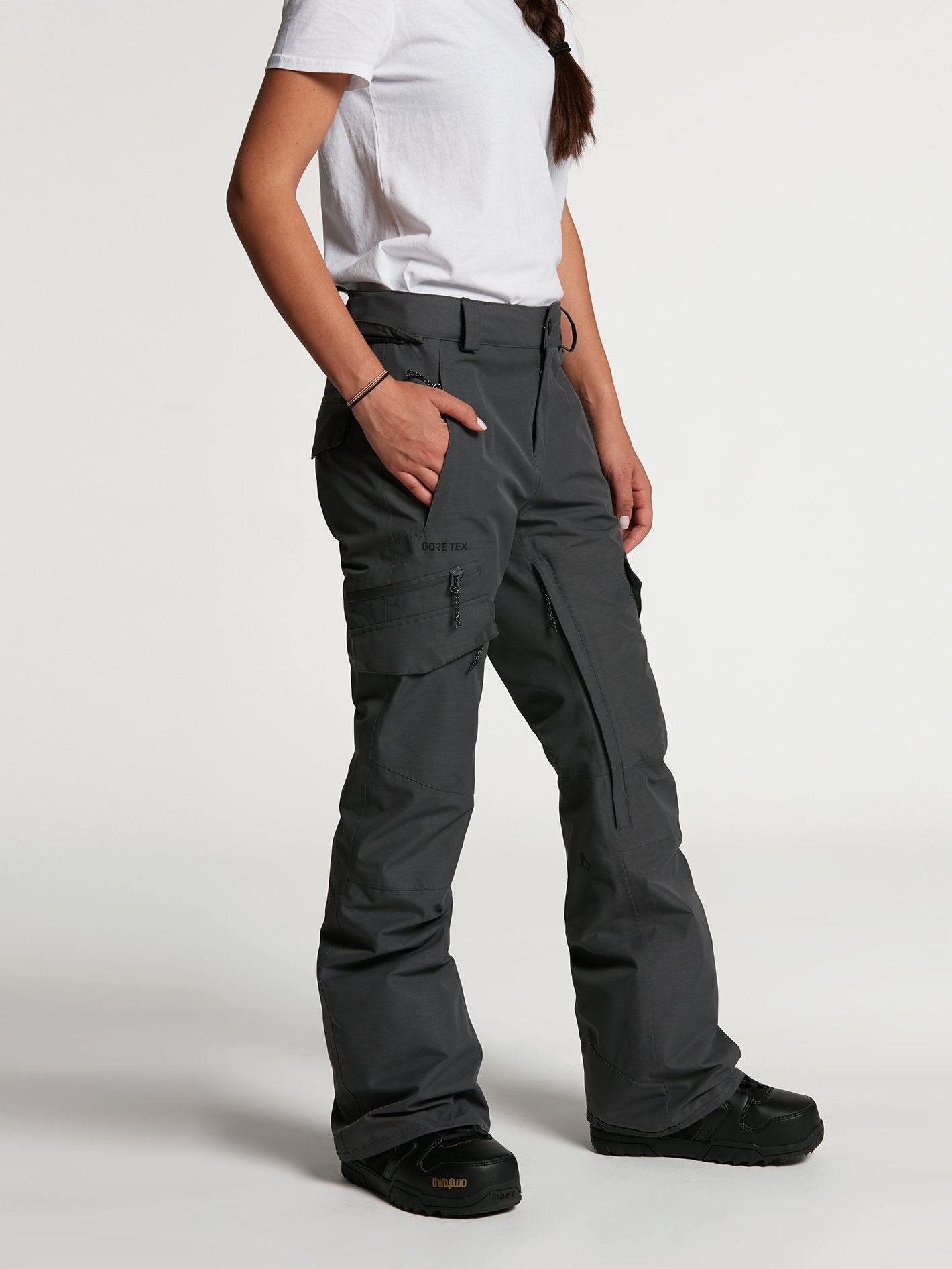 Aston GORE-TEX Pants - Black Red | Volcom Europe