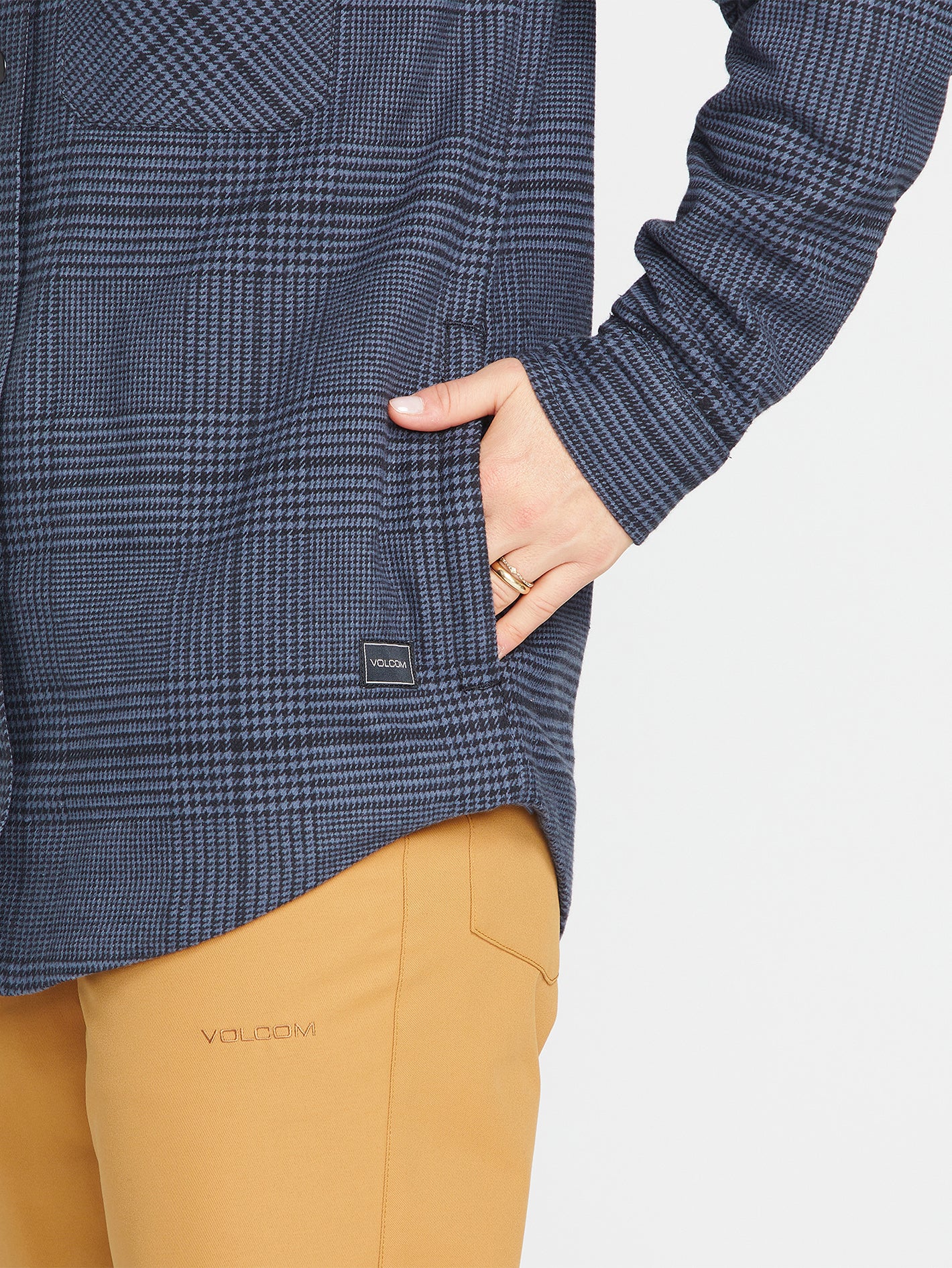 Volcom hooded deals flannel jacket