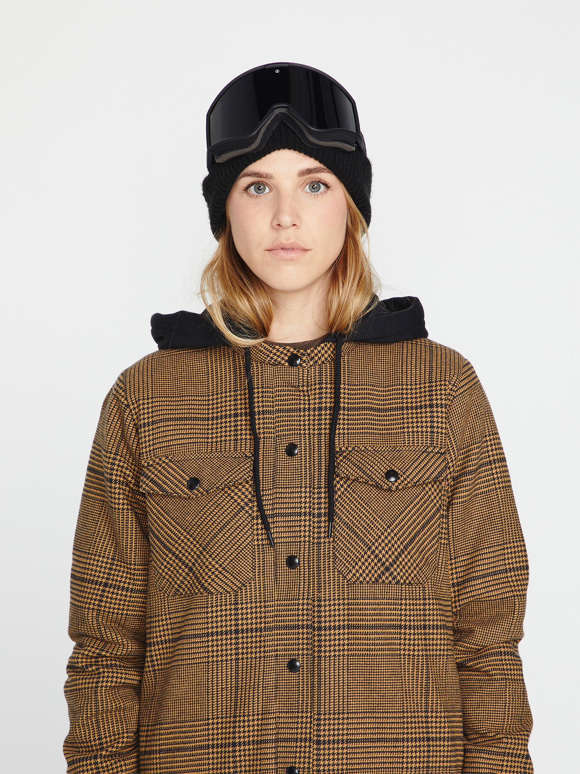 HOODED FLANNEL JACKET (H1652301_CRL) [1]