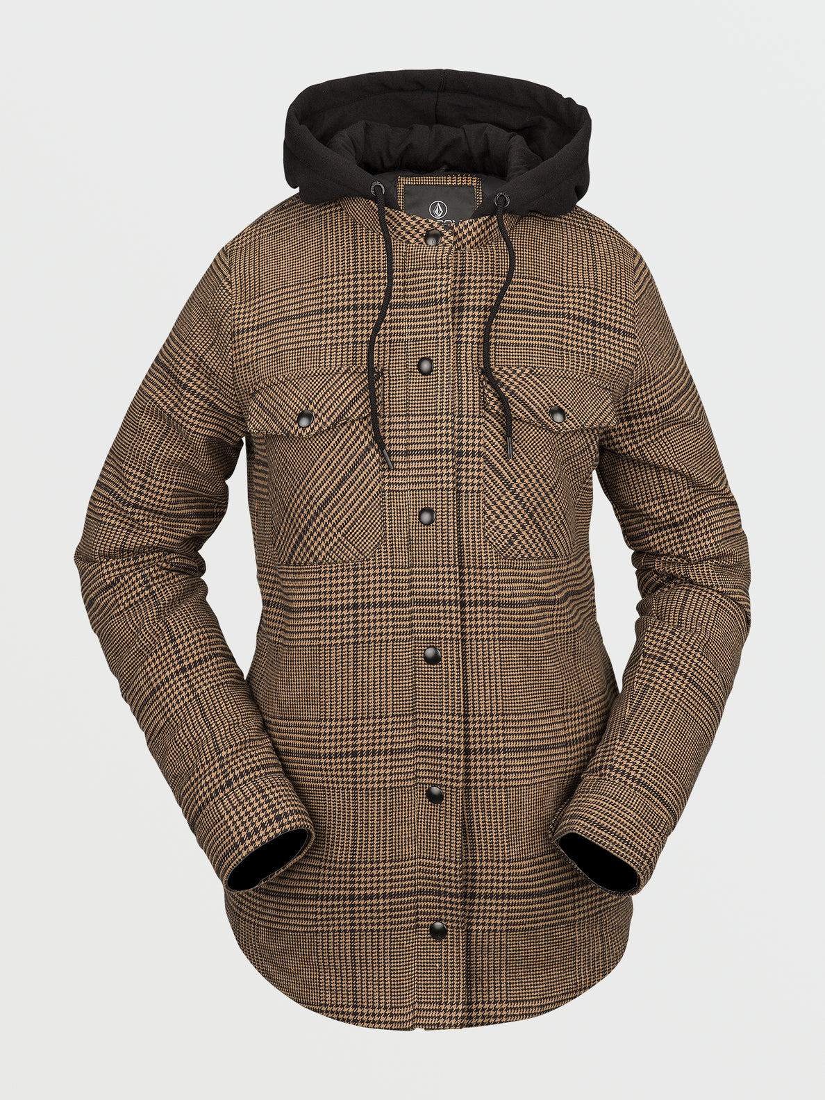 Volcom hooded outlet flannel jacket