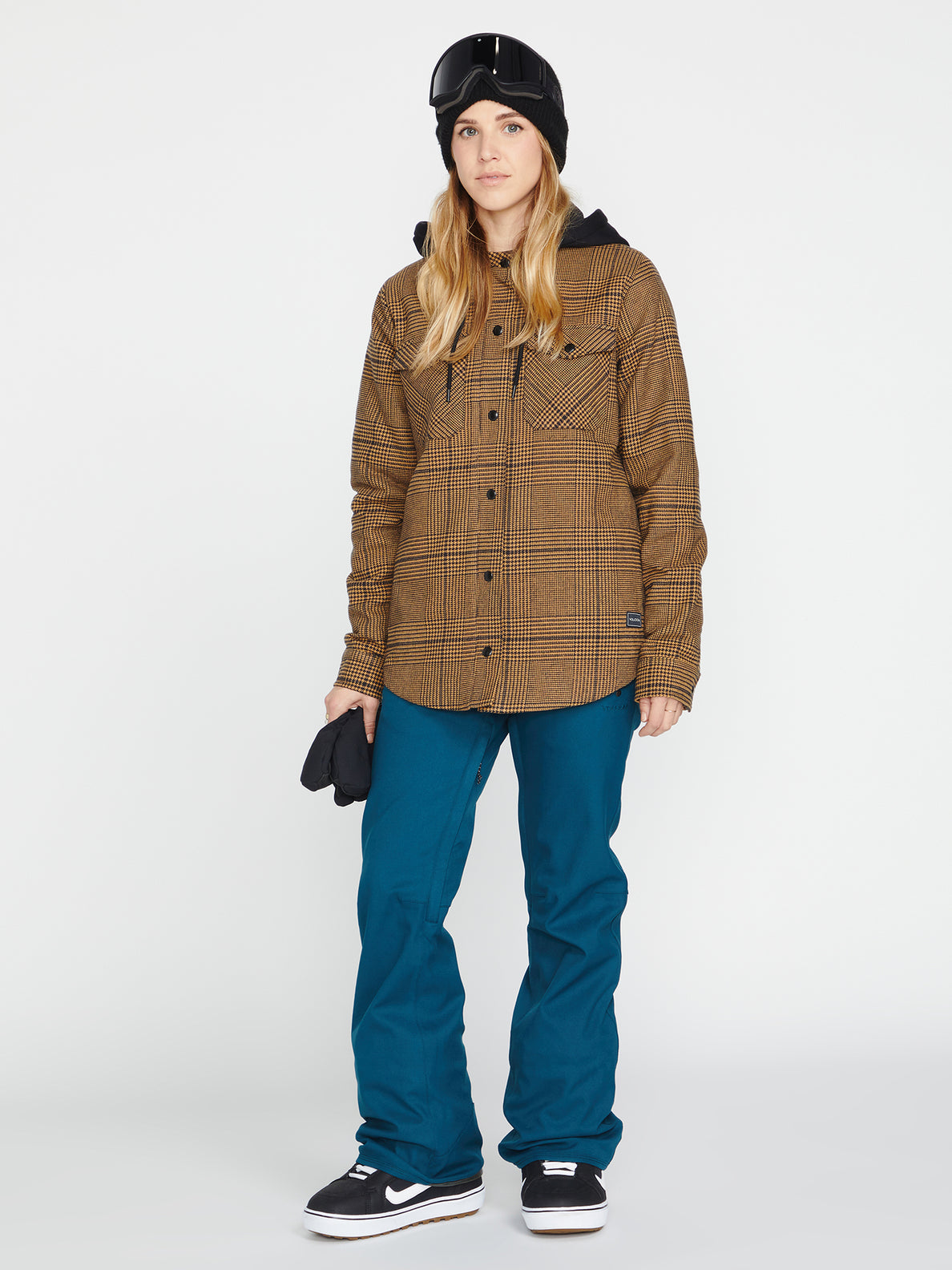 Volcom hooded outlet flannel jacket