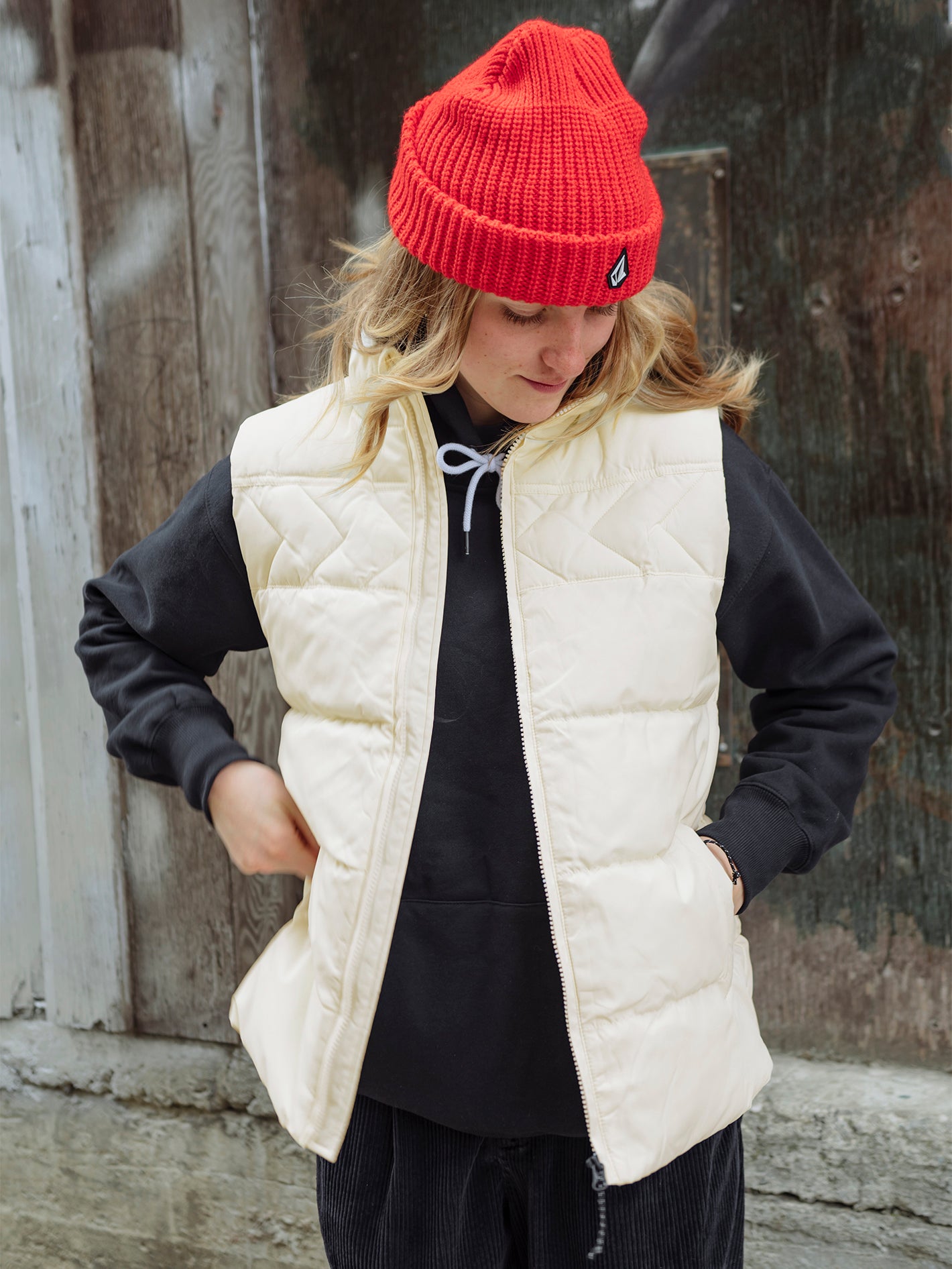 Ameri VINTAGE / MOUTON LIKE KNIT VEST