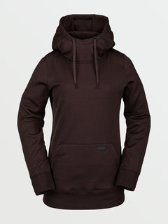 Yerba Pullover Fleece Black Red