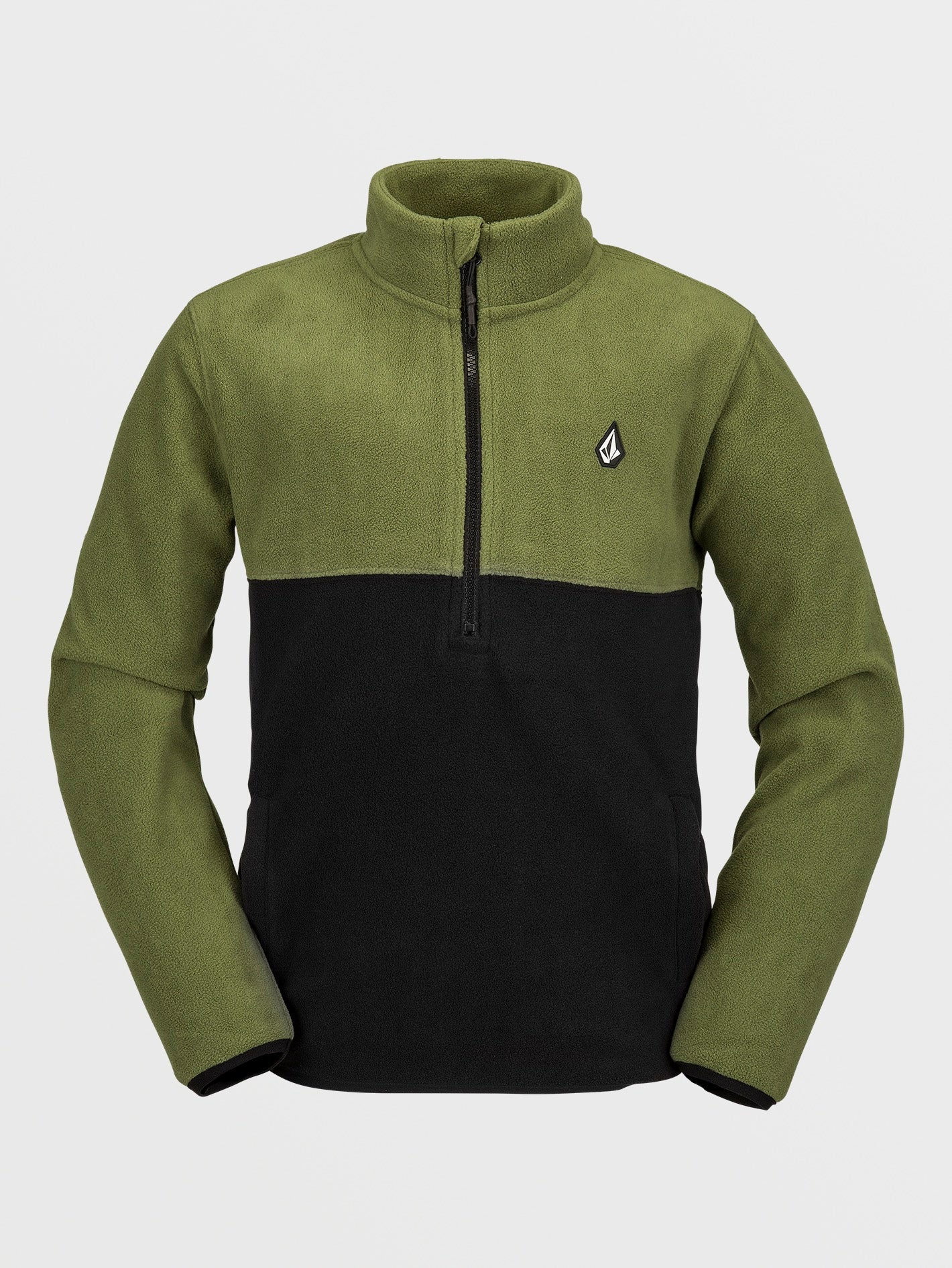 Youth Half-Zipped Polar Sweatshirt - MILITARY - (KIDS)