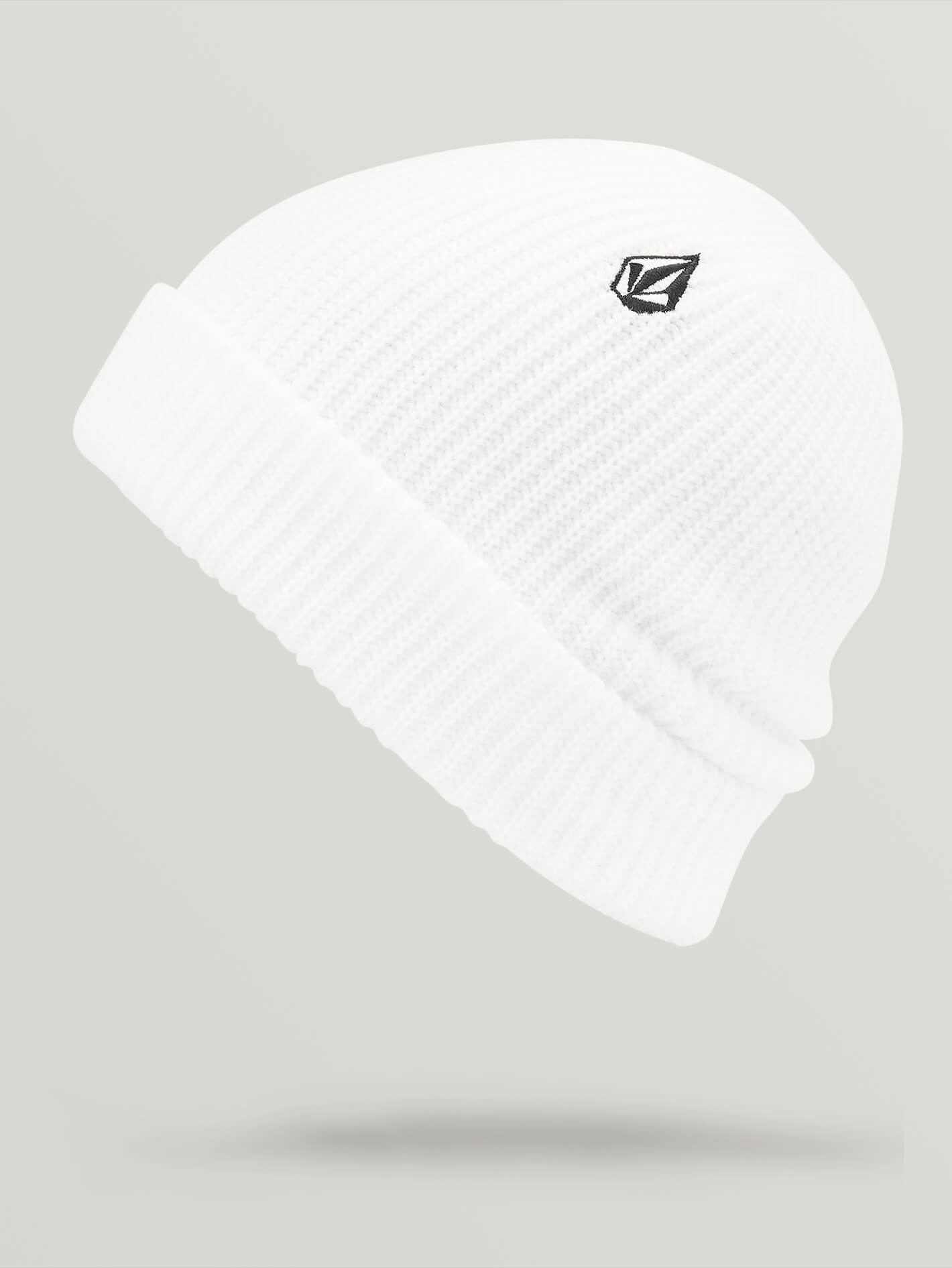 white volcom beanie