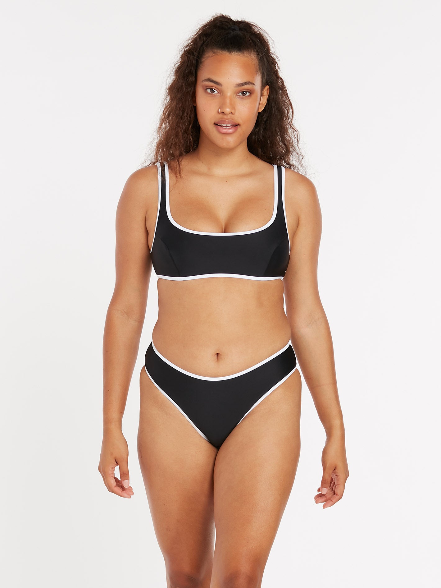 Coco Skimpy Bikini Bottom (Reversible) - BLACK COMBO