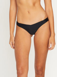 Simply Solid V Bikini Bottom - BLACK (O2712302_BLK) [F]