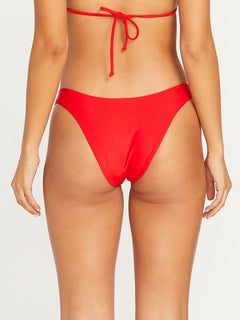 Simply Solid V Bikini Bottom - CANDY APPLE (O2712302_CDY) [1]