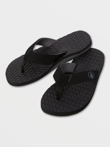 Volcom Rocker Sandali Infradito Uomo – Bigyth Black, Leggeri E Semplici - 4