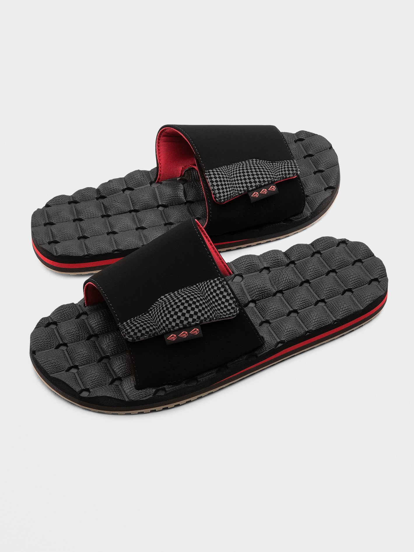 Recliner Slide Sandals RIBBON RED Men Volcom EU