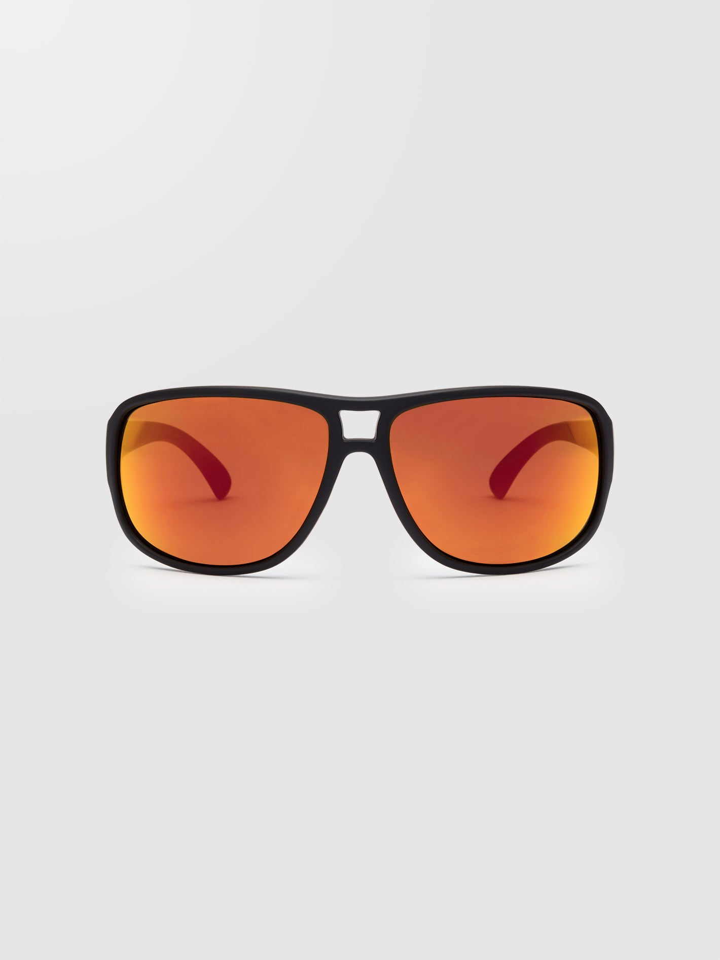Stoke Matte Black Sunglasses (Heat Mirror Lens) - HEAT MIRROR