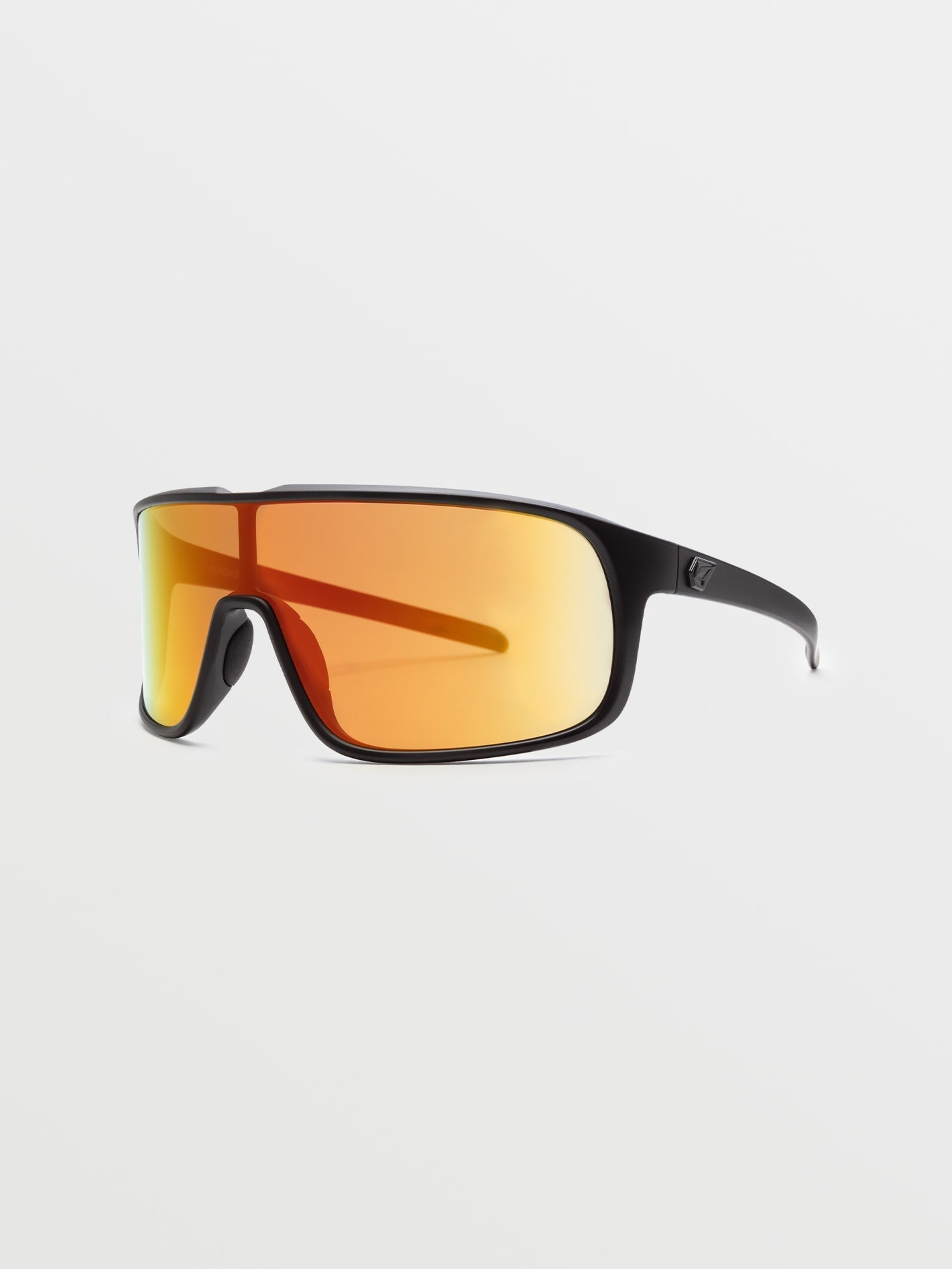 Macho Matte Black Sunglasses (Gray Red Lens) - GRAY RED CHROME