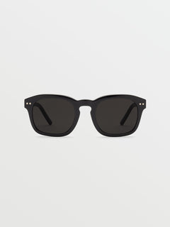 Earth Tripper Gloss Black Sunglasses (Gray Lens) - BLACK (VE03700201_BLK) [B]