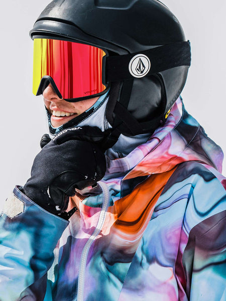 Garden Gloss Black Goggle - Red Chrome | Volcom Europe