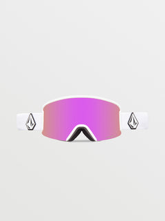 Garden Matte White Goggle (+ Bonus Lens - Yellow) - PINK CHROME (VG0123501_PICH) [B]