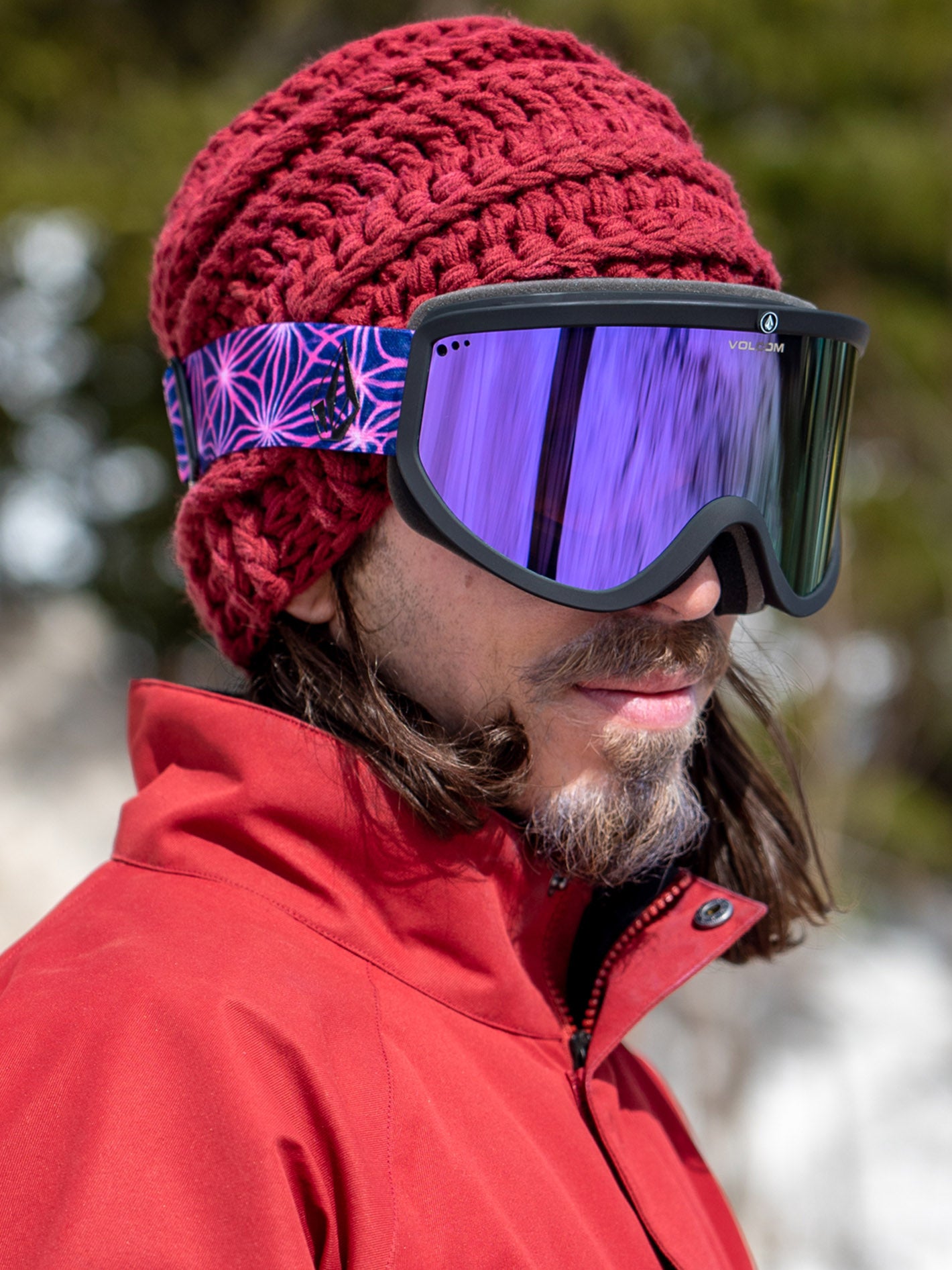 Footprints Mike Ravelson Goggle (+ Bonus Lens - Yellow) - PURPLE CHROME
